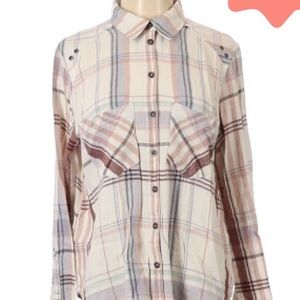 Free people plaid top